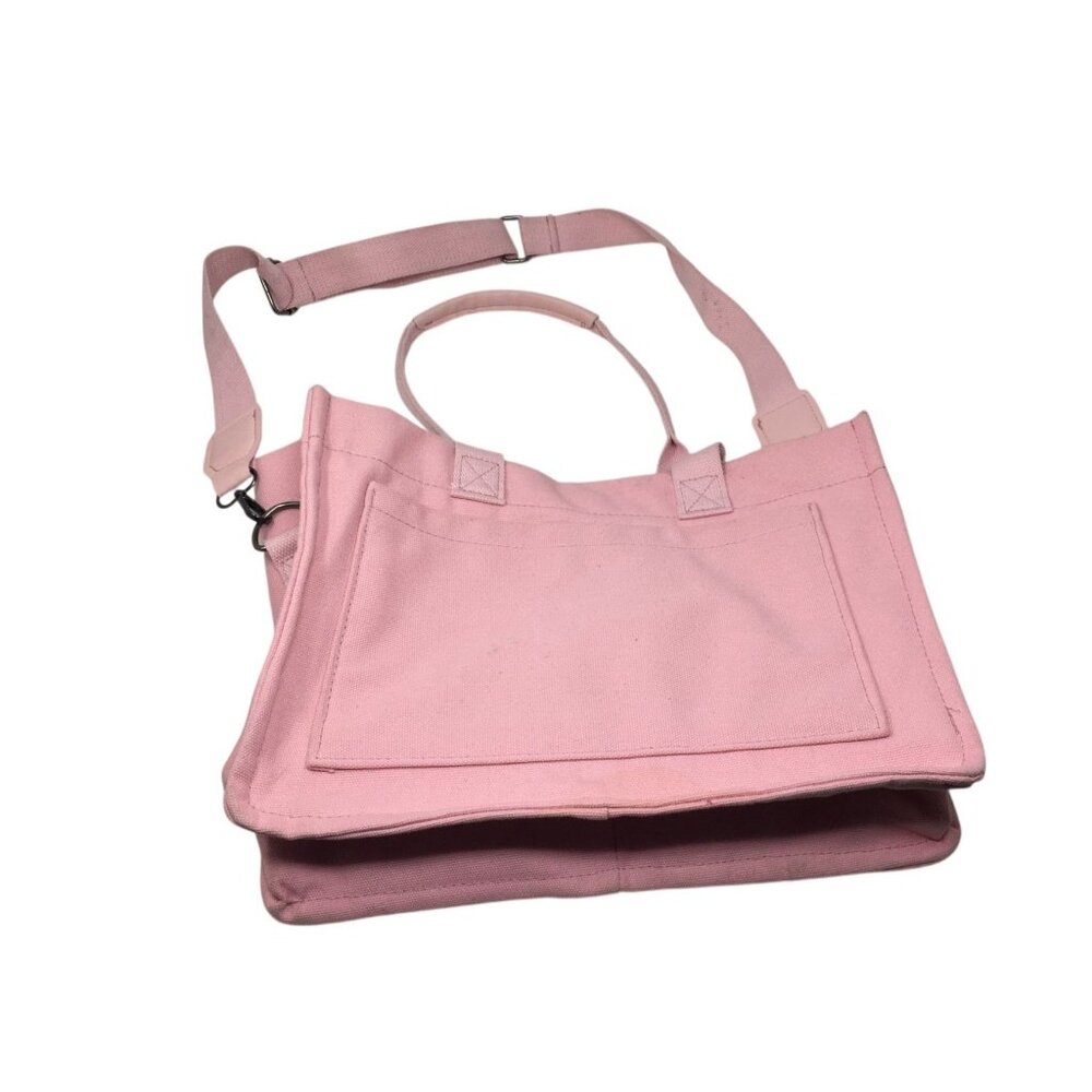 Women's ZHMO Pink Canvas Tote bag - Picture 5 of 16
